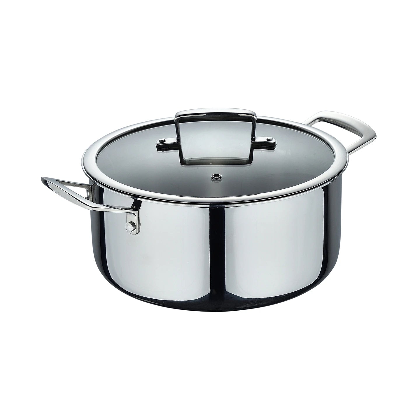 Cacerola de acero inox sin revestimiento con tapa LEGACY - MasterPRO